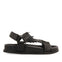 Sandalias negras tipo bio con tiras trenzadas para mujer lassance  