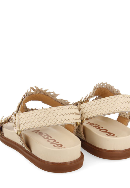 Sandalias off-white tipo bio con tiras trenzadas para mujer lassance  