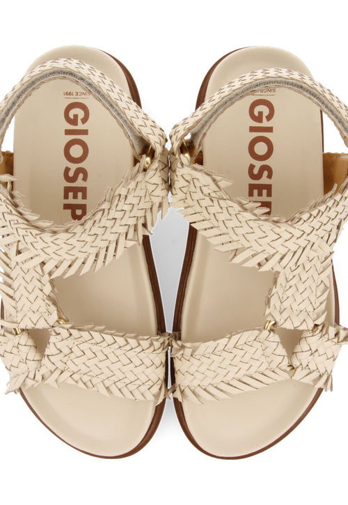 Sandalias off-white tipo bio con tiras trenzadas para mujer lassance  