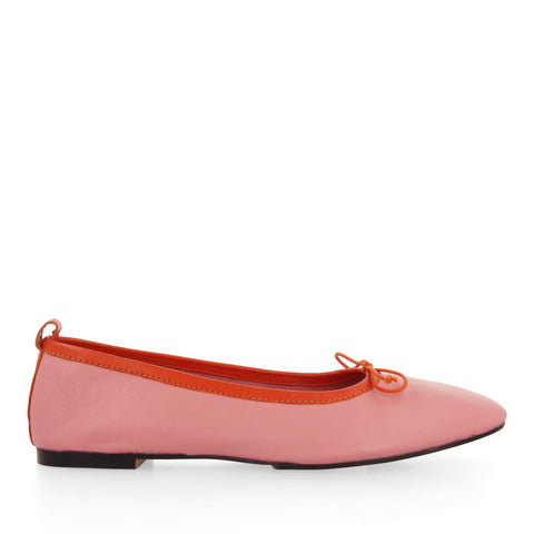 BALLERINES ROSES EN PEAU AJOURÉE POUR FEMME ASPLEY 