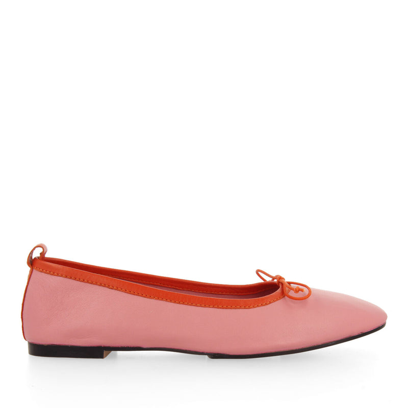 Sabrinas cor-de-rosa em pele perfurada para mulher aspley 