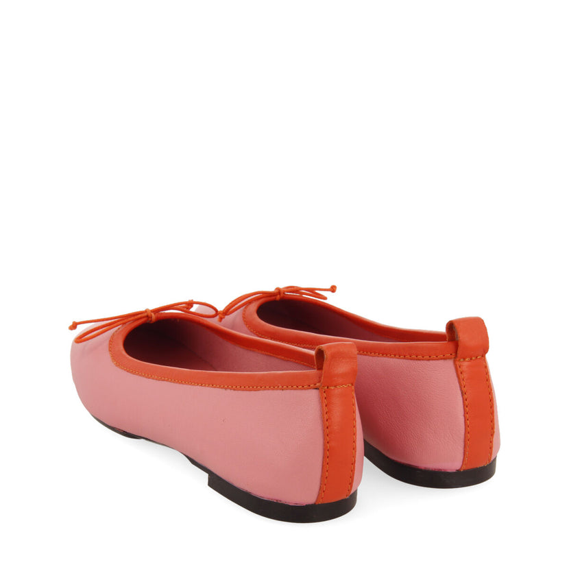 Ballerines roses en peau ajourée pour femme aspley 