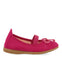 Aouze girls fuchsia leather ballet flats