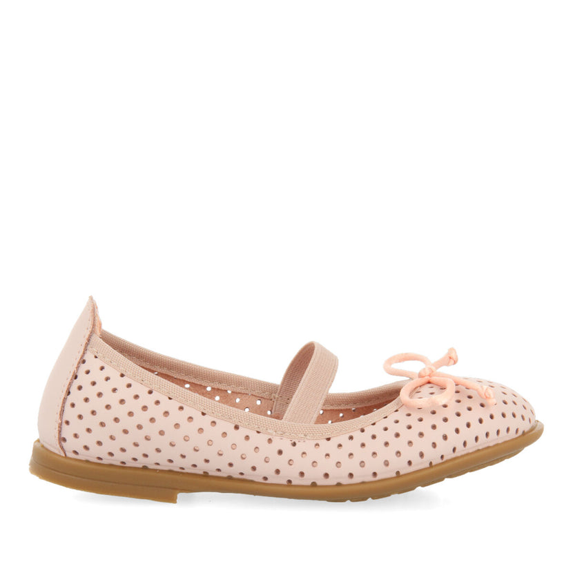 Brannay girlsink leather ballet flats