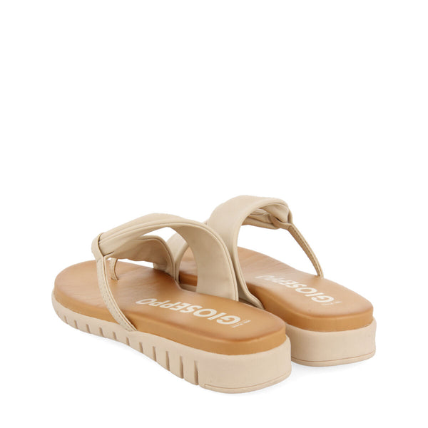 Sandalias off-white destalonadas para mujer arari