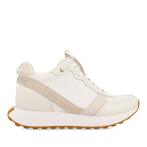 SNEAKERS BIANCHE D’ISPIRAZIONE RETRÒ CON ZEPPA INTERNA PER DONNA ARACAI