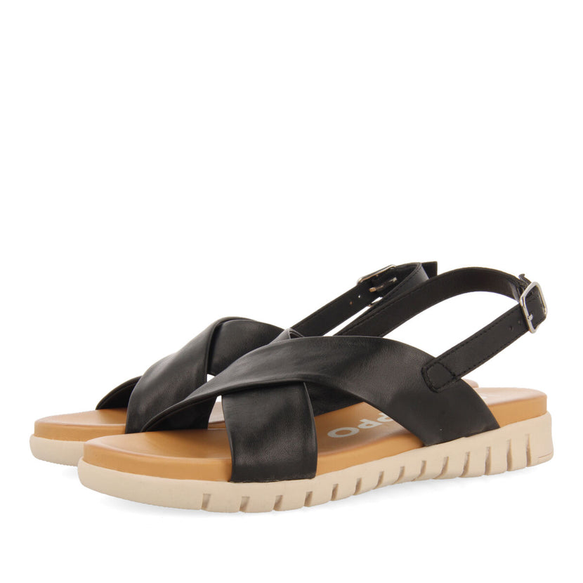 Sandalias negras para mujer utuado