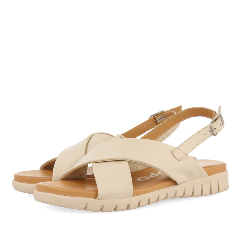Sandalias off-white para mujer utuado