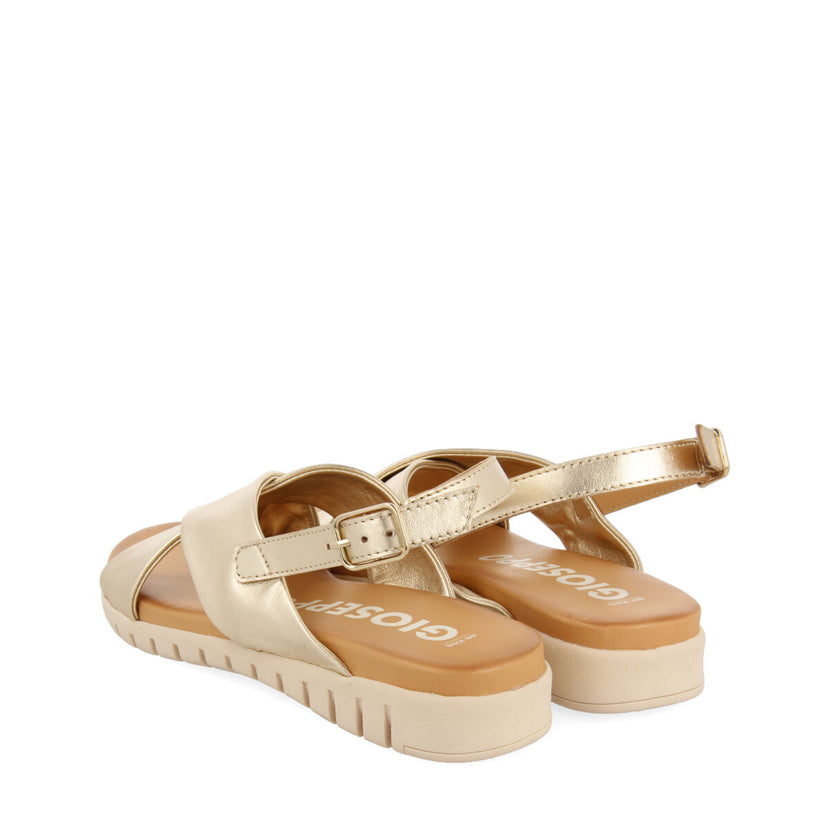 Sandalias doradas para mujer utuado
