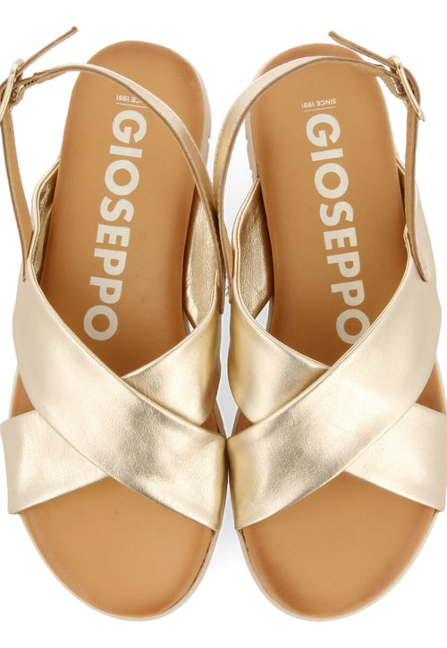 Sandalias doradas para mujer utuado