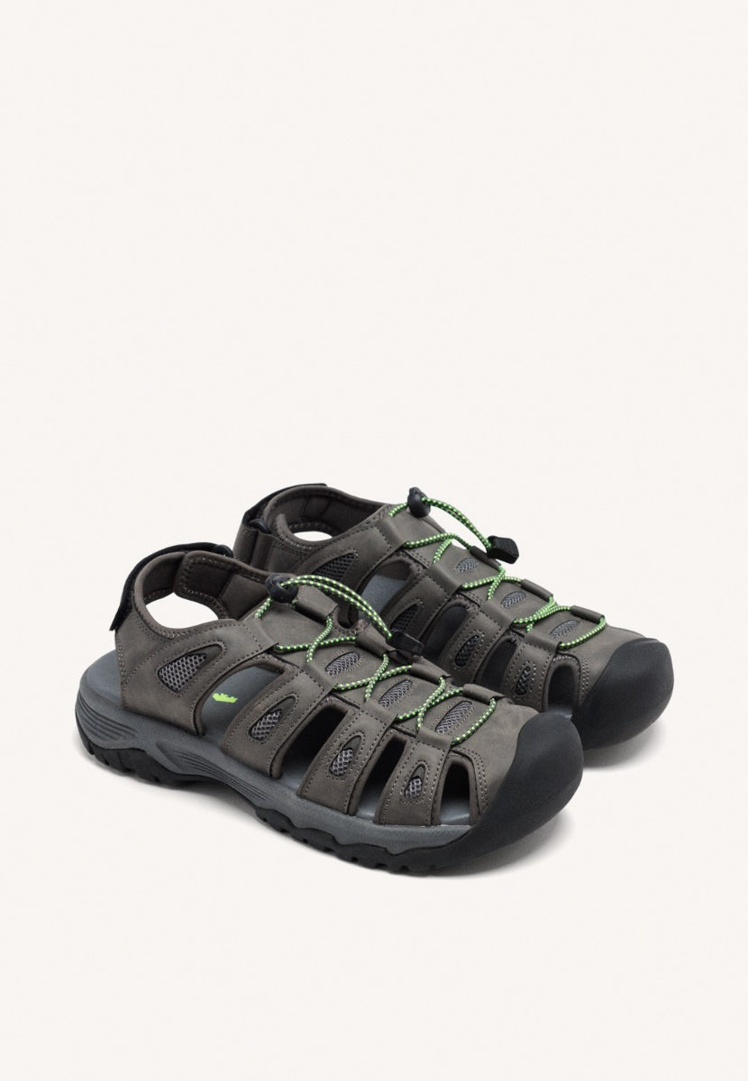 SANDALIDAS TIPO CANGREJERA COLOR GRIS PARA HOMBRE PONTIANAC