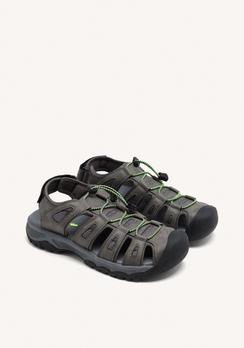 SANDALIDAS TIPO CANGREJERA COLOR GRIS PARA HOMBRE PONTIANAC