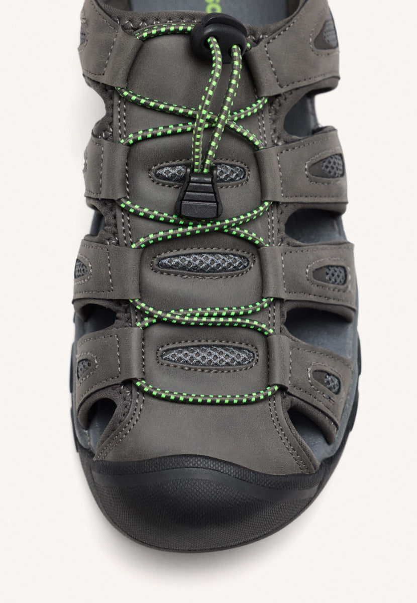 SANDALIDAS TIPO CANGREJERA COLOR GRIS PARA HOMBRE PONTIANAC