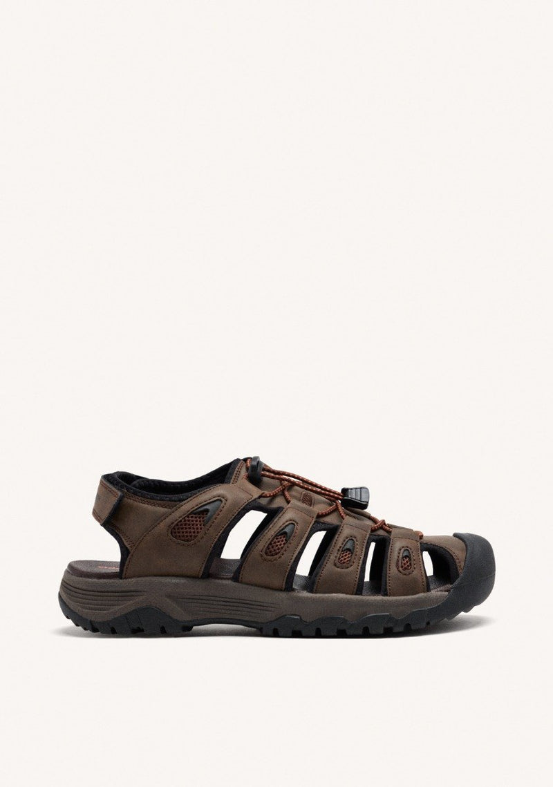  SANDALIDAS TIPO CANGREJERA COLOR MARRÓN PARA HOMBRE PONTIANAC