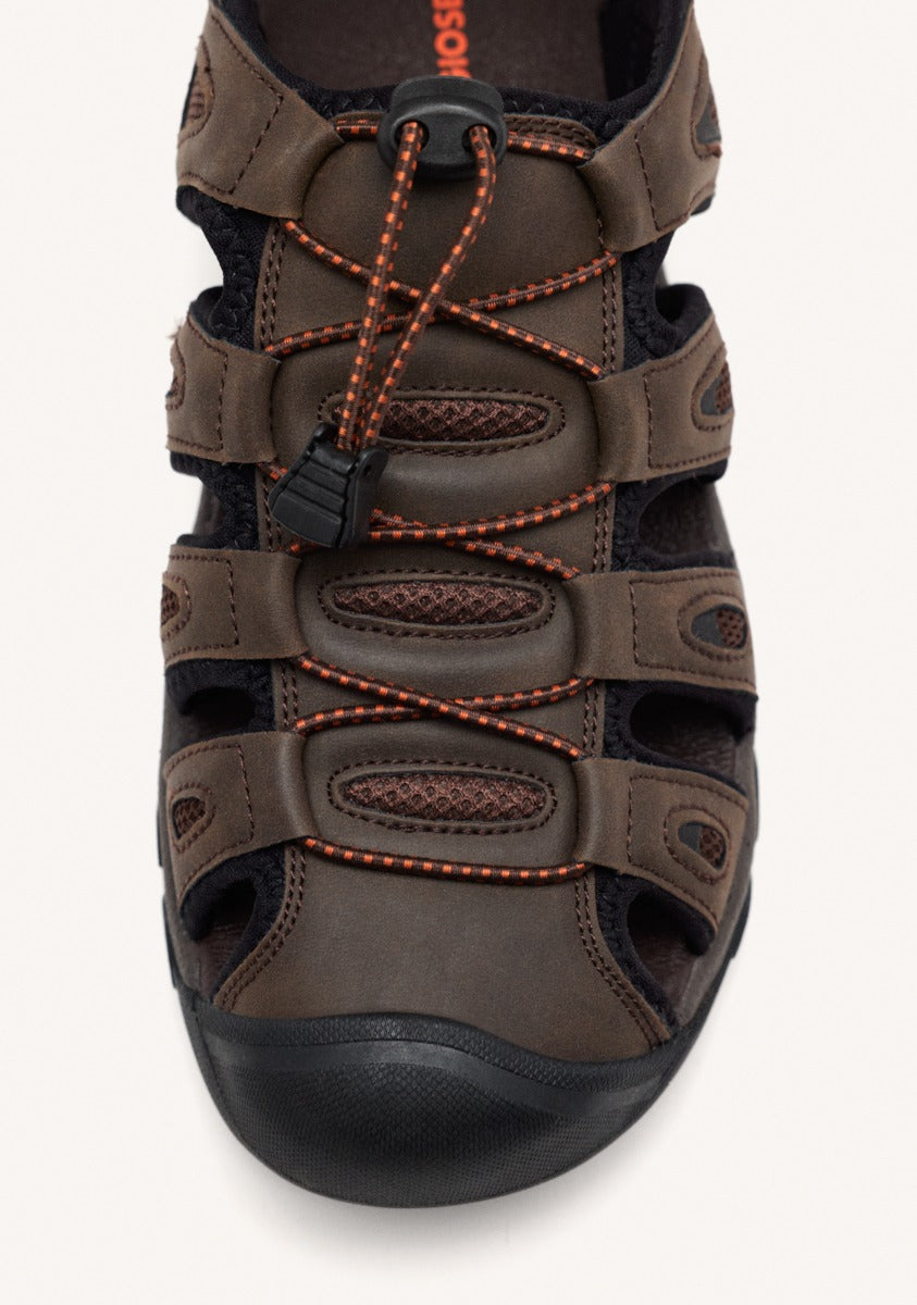 SANDALIDAS TIPO CANGREJERA COLOR MARRÓN PARA HOMBRE PONTIANAC