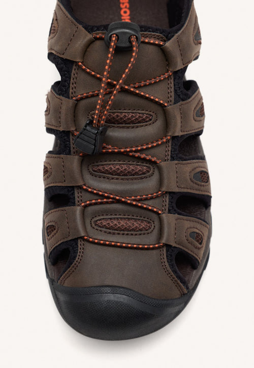  SANDALIDAS TIPO CANGREJERA COLOR MARRÓN PARA HOMBRE PONTIANAC