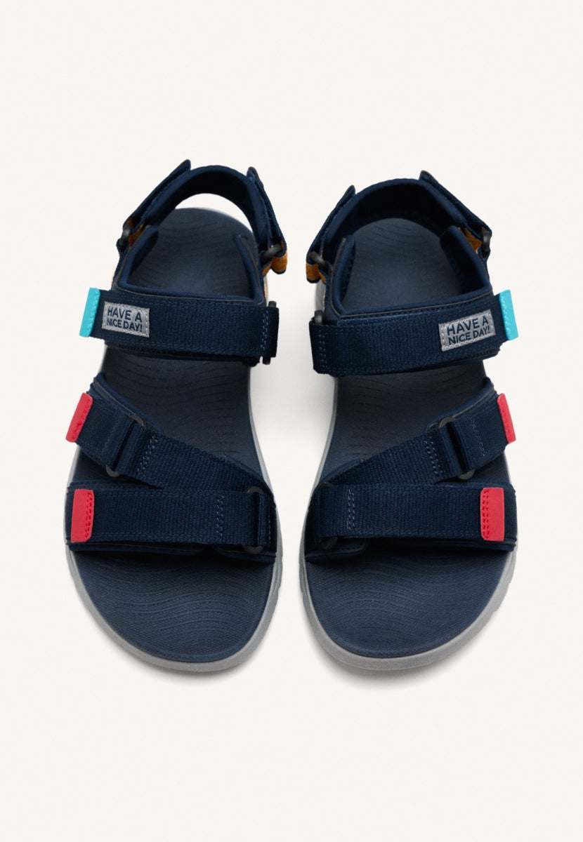 SANDALI BLU NAVY PER UOMO FLACOURT