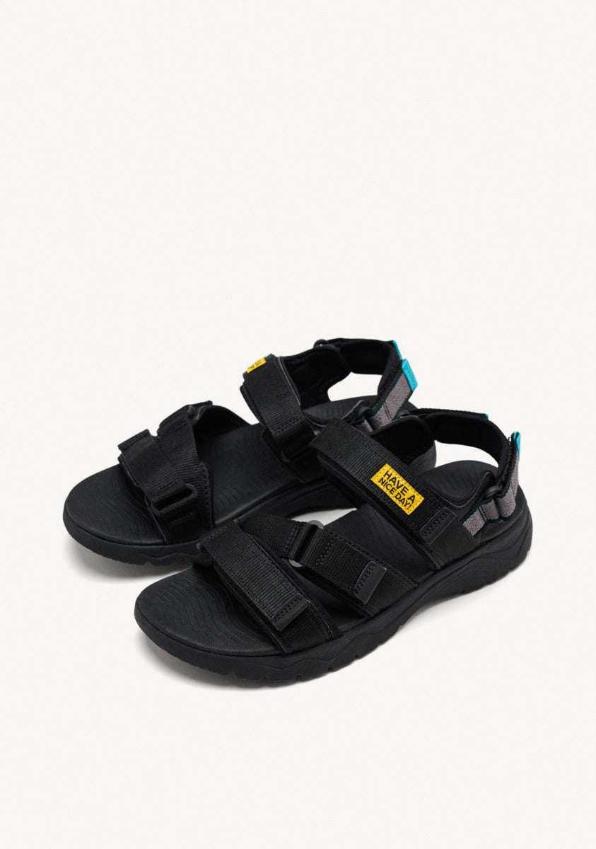 SANDALI NERI PER UOMO FLACOURT