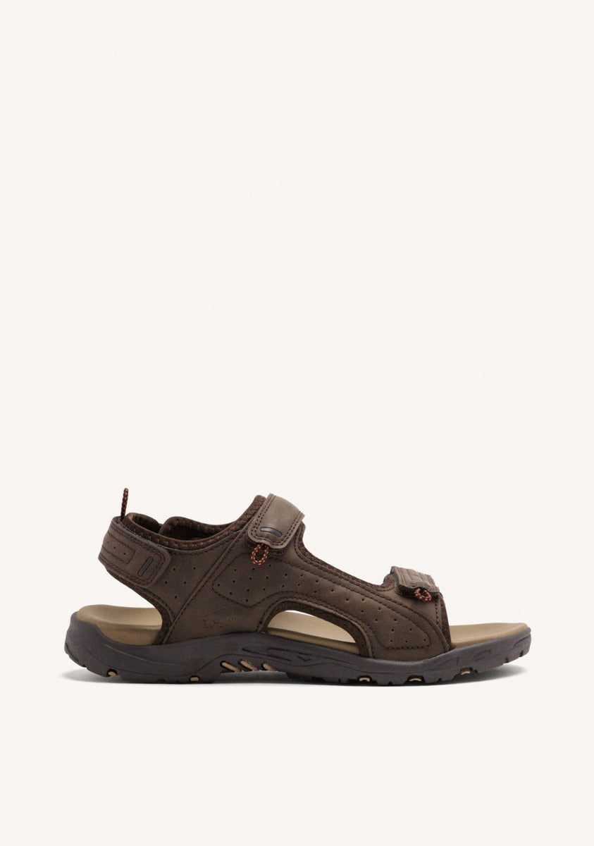 LEATHER SKIN COLOR SANDALS WITH BIO SOLE FOR MEN VIZZINI