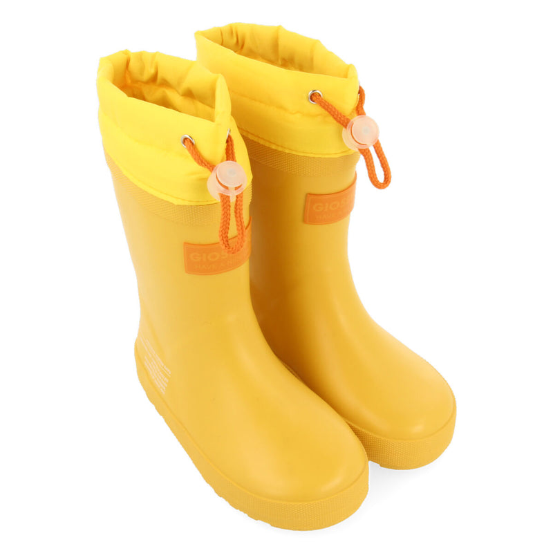 Botas de agua amarillas para niña y niño veblem