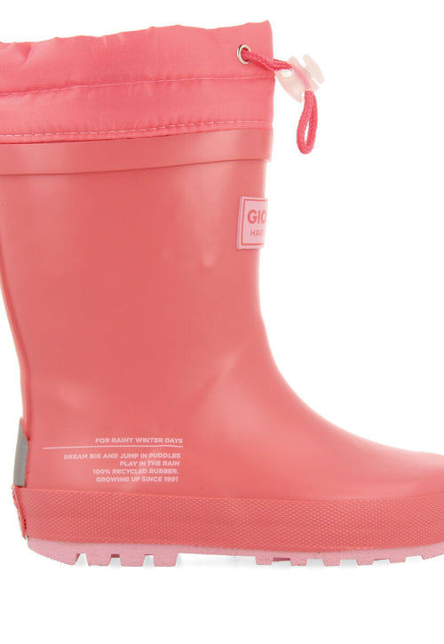 Veblem children's fuchsia welly boots