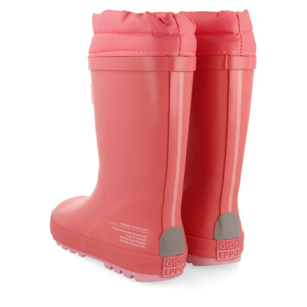 Botas de agua fucsia para niña y niño veblem