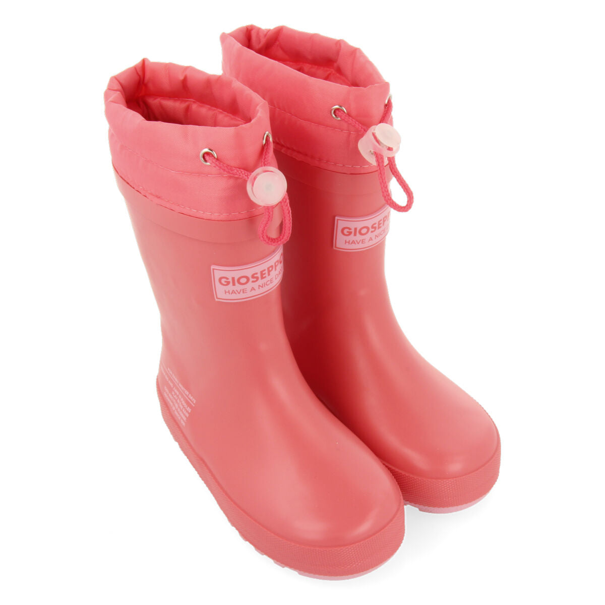 Veblem children's fuchsia welly boots
