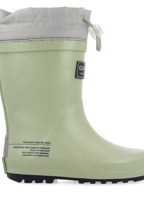Bottes de pluie menthe pour fille et garçon veblem 
