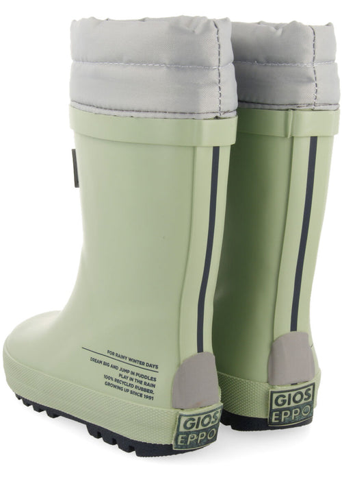 Bottes de pluie menthe pour fille et garçon veblem 
