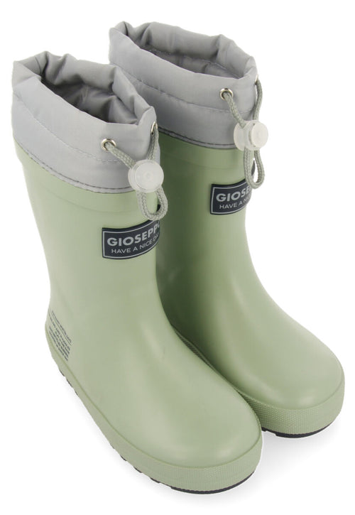 Bottes de pluie menthe pour fille et garçon veblem 