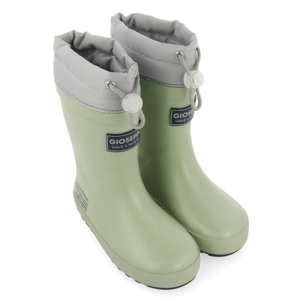Veblem children's mint green welly boots