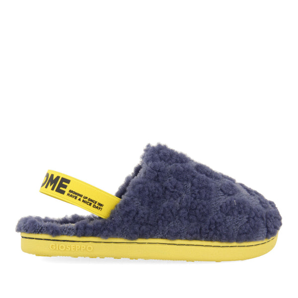 Dokka children's navy blue backless slippers