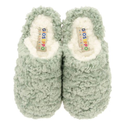 SENJA CHILDREN'S MINT GREEN BACKLESS SLIPPERS