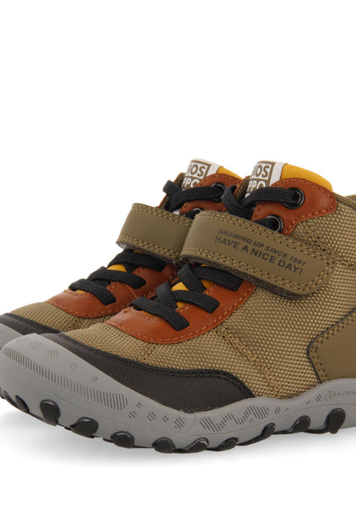 Loen children's khaki hiking boot-style sneakers