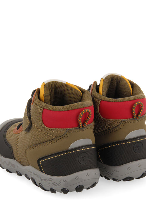 Loen children's khaki hiking boot-style sneakers