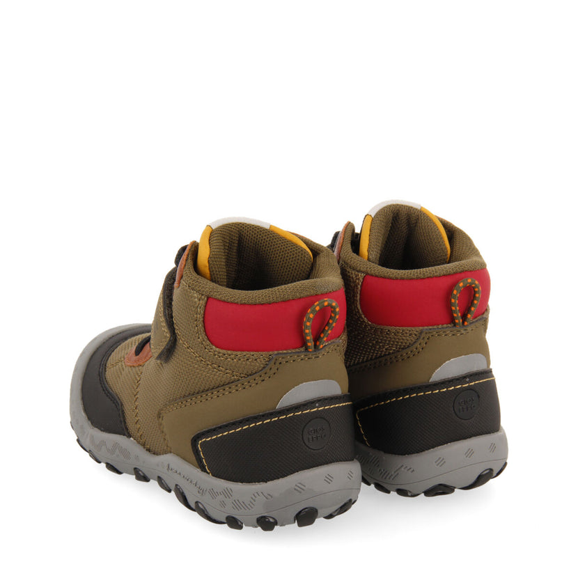 Loen children's khaki hiking boot-style sneakers
