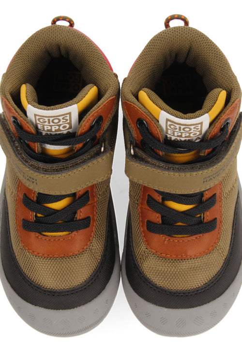 Loen children's khaki hiking boot-style sneakers