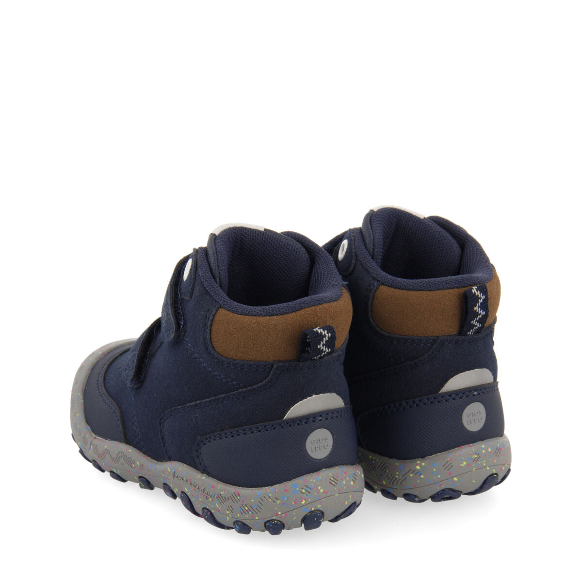 Larbert children's navy blue hiking boot-style sneakers
