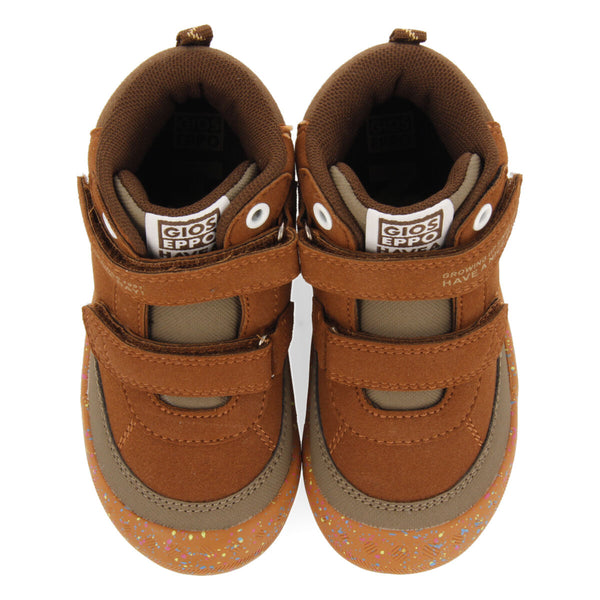 Larbert children's brown hiking boot-style sneakers