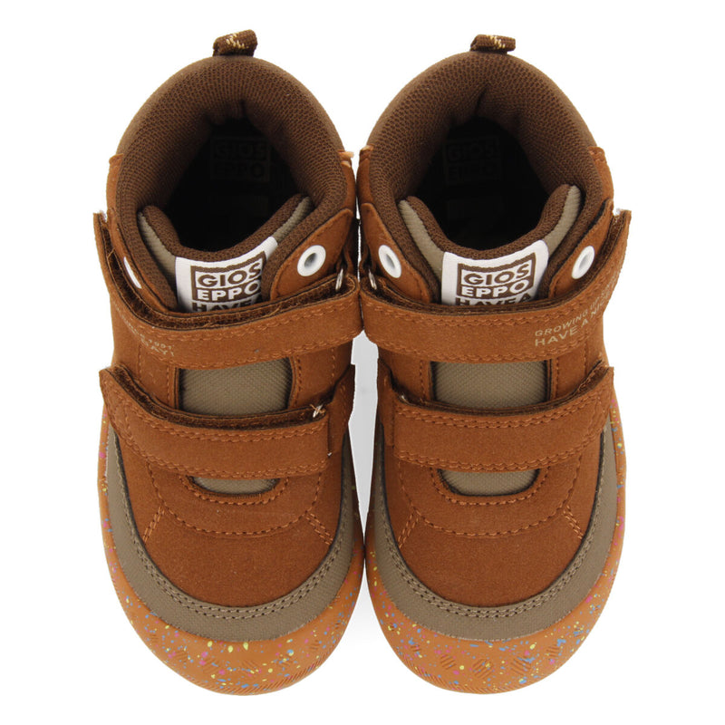 Larbert children's brown hiking boot-style sneakers