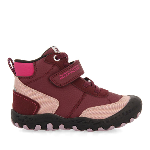 SNEAKERS MONTANTES DE TYPE RANDONNÉE BORDEAUX FILLE ET GARÇON VARSTA  
