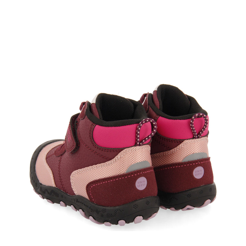 Sneakers montantes de type randonnée bordeaux fille et garçon varsta  