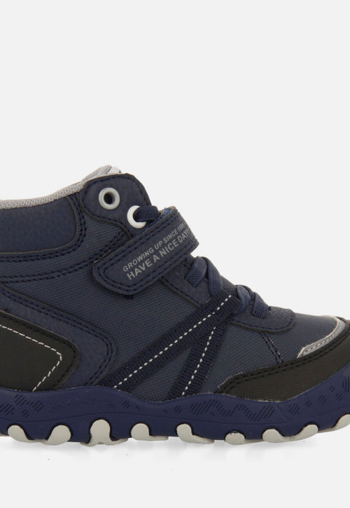 Gerlos children's navy blue hiking boot-style sneakers