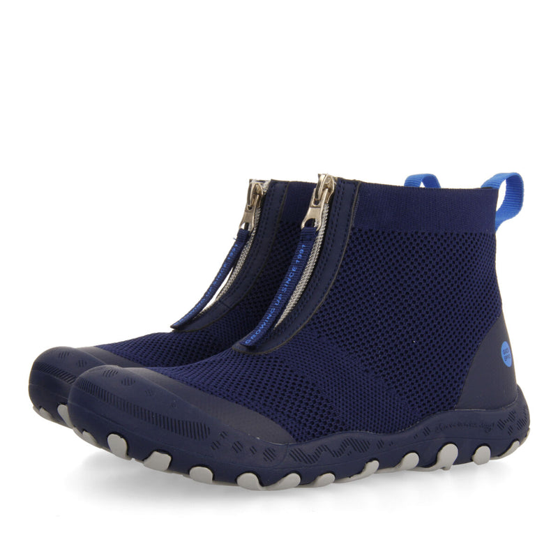 Lowry children's navy blue sock-style hiking sneakers