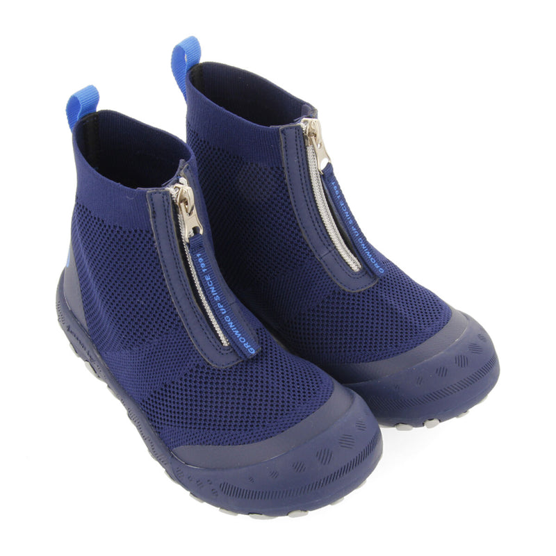 Lowry children's navy blue sock-style hiking sneakers