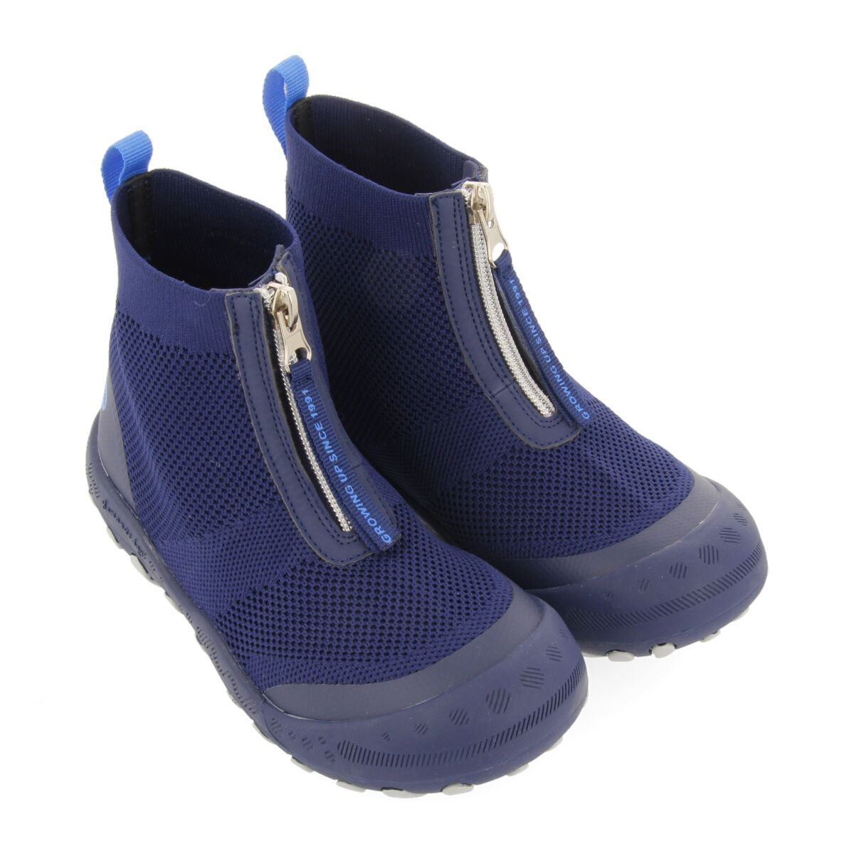 Lowry children's navy blue sock-style hiking sneakers
