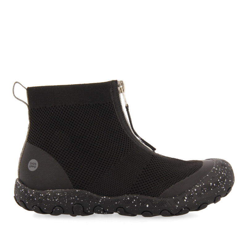 Lowry children's black sock-style hiking sneakers