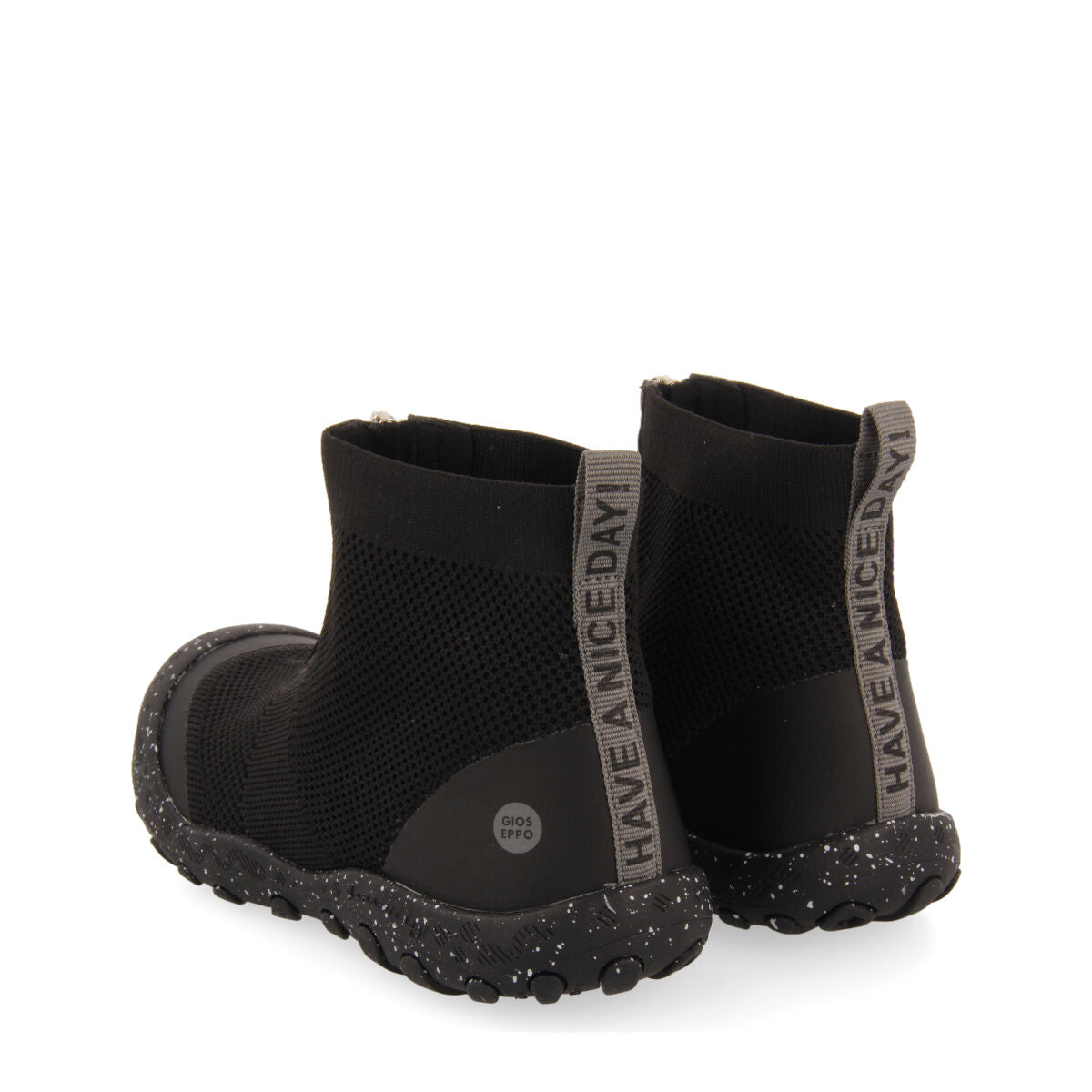 Lowry children's black sock-style hiking sneakers