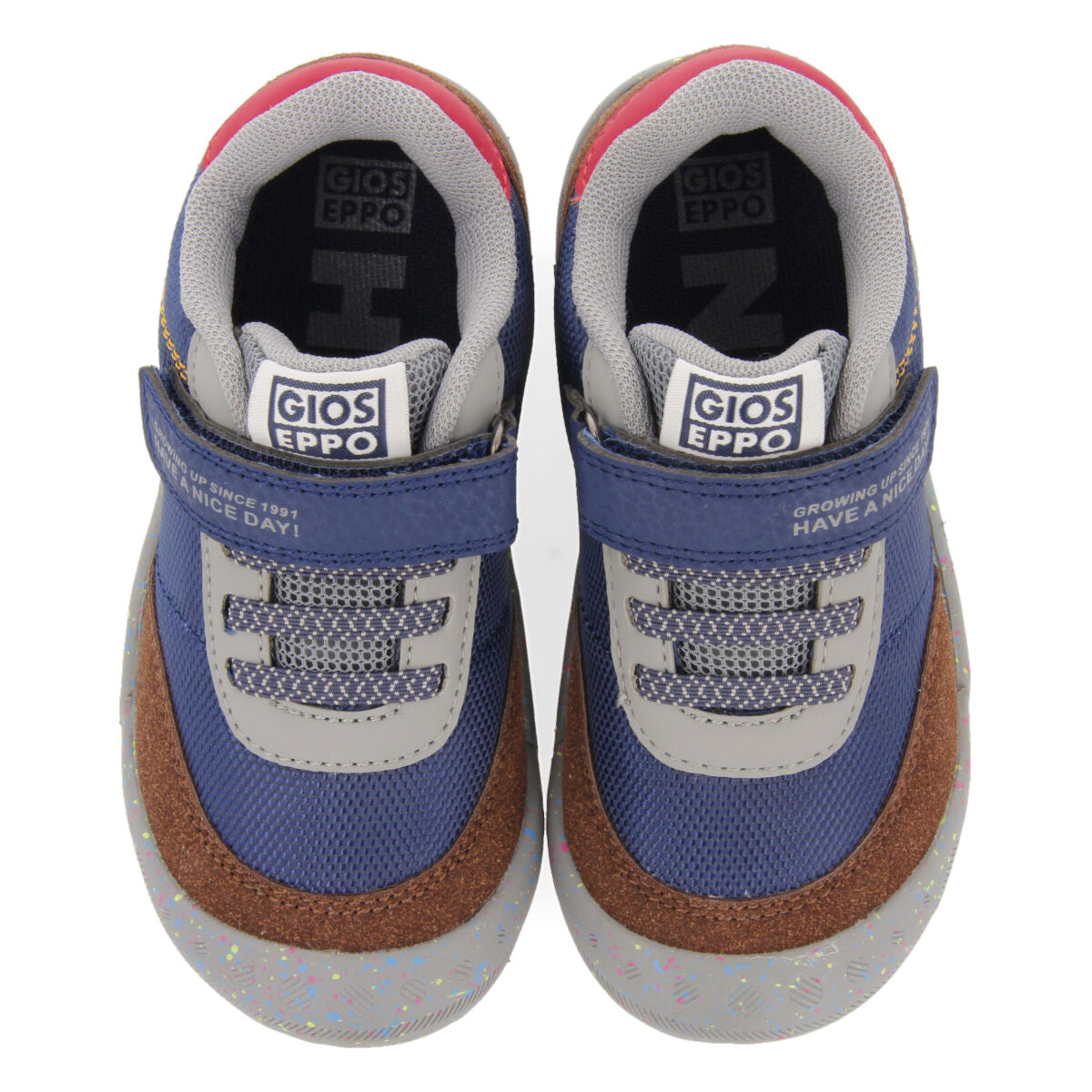 Oslip children's navy blue hiking sneakers