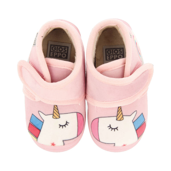 Beith babies' white slippers with an embroidered face